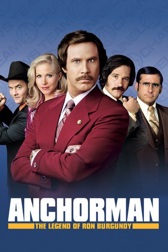 Poster for the movie "Anchorman: The Legend of Ron Burgundy"